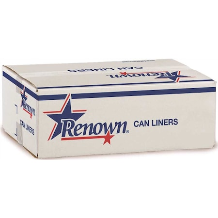 Renown 33 Gal. 1.3 mil 33 in. x 40 in. Gray Can Liner, 200PK REN23331